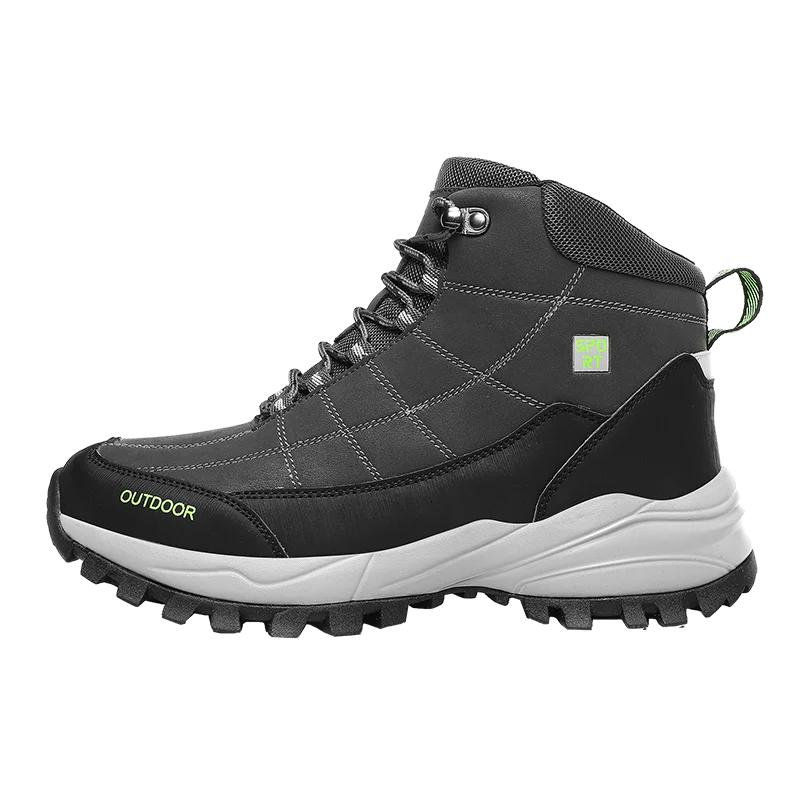 

Hiking Shoes Men Winter Boots Warm Snow Boots Non-slip Ankle Hiking Shoes Plus Size14 Mountain Shoes Black Combat Platform Boots