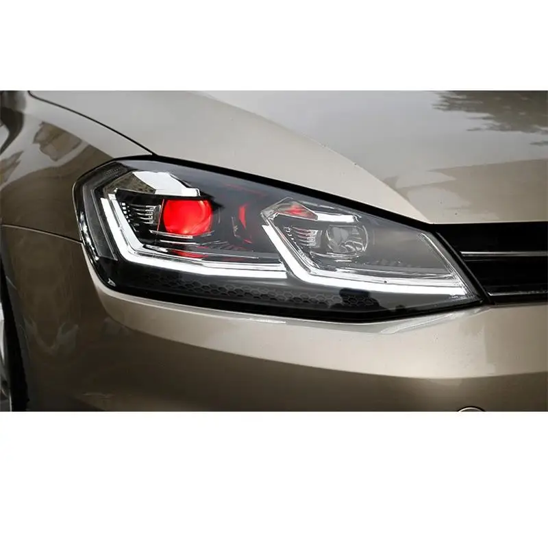 Drl Automovil Запчасти для укладки Neblineros Led Para Автомобильные фары Задние Автомобильные фары в сборе 14 15 16 17 для Volkswagen Golf 7