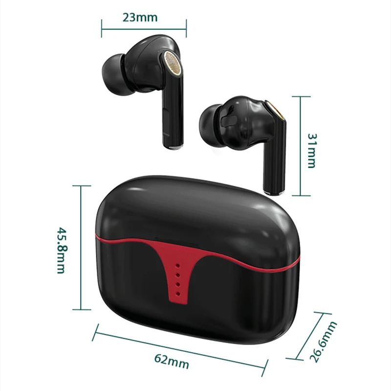 

ANC Active Noise Reduction Bluetooth 5.1 Earphones TWS Wireless Headphones with Microphone Touch Stereo Earbuds for Smartphones