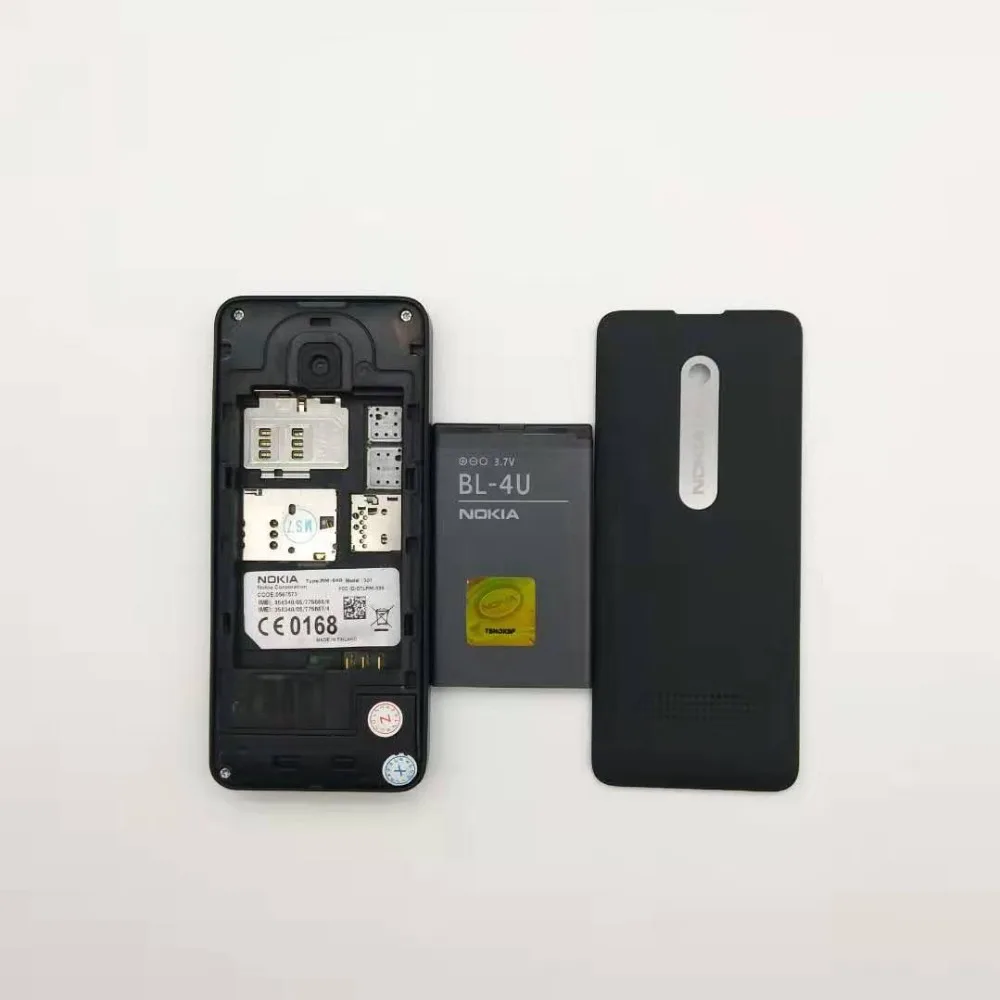 301 Nokia 301 разблокированный WCDMA 2,4 ''одна sim-карта МП мобильный телефон Восстановленный телефон