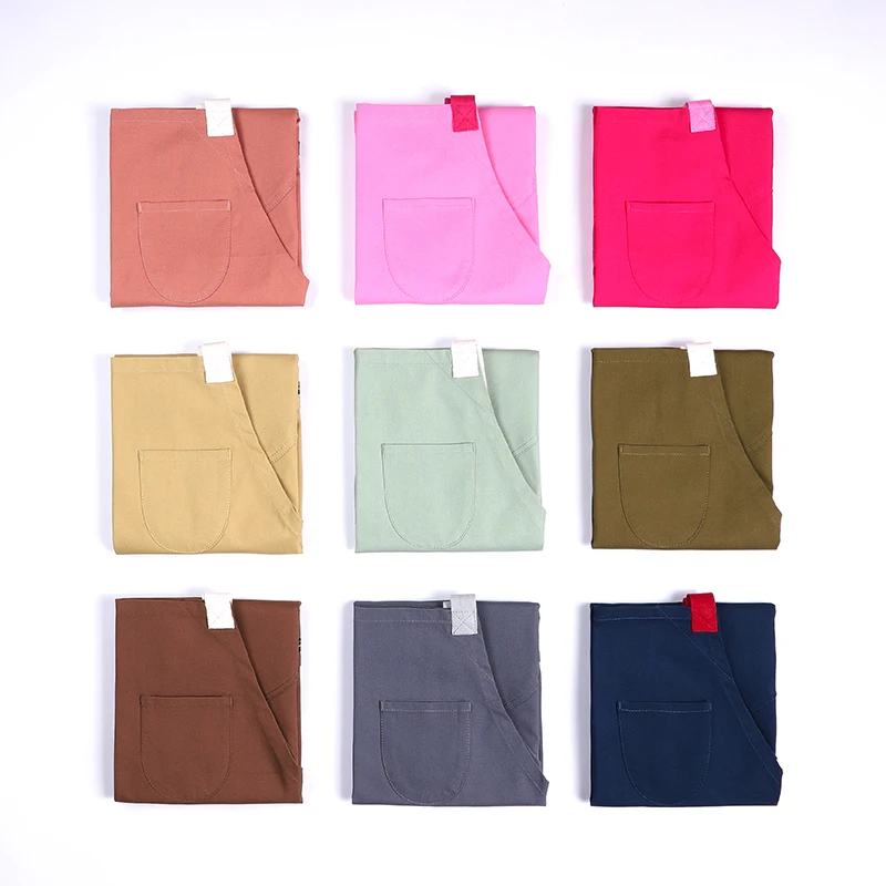 Сплошной цвет хлопок фартук официанты бариста бистро кондитерское оборудование