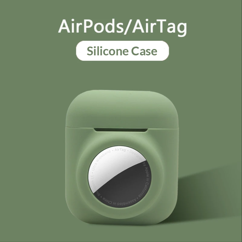 

Colorful Silicone Case for Apple Airpods Cover for Air Pods 1 2 Case Wireless Soft Cover for Airpods 2 Airtag Soft Gel Cases