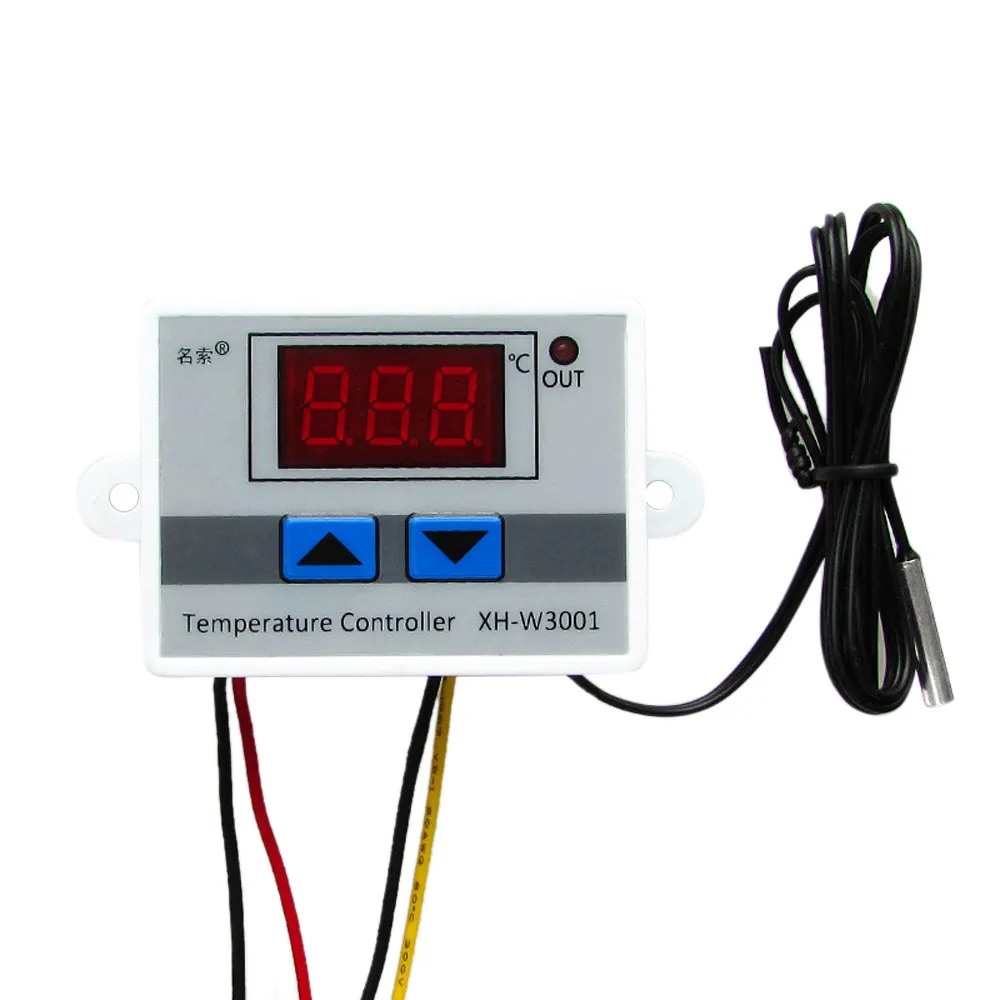 -50~110C Electronic Digital Thermostat LCD Temperature Controller 12/24/220V 10A Sensor Regulator With Probe | Инструменты