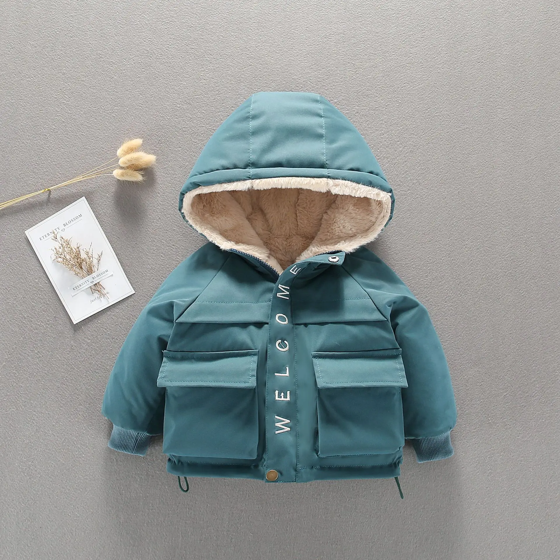

Winter Baby Boys Warm down Jacket 1-5 Years Boys Coat Casual Autumn Hooded Thick Outerwear Jacket For Boys Children Clothing
