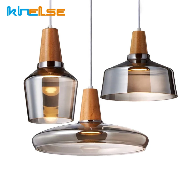 Современный ресторанный стеклянный подвесной светильник кухонная Светодиодная