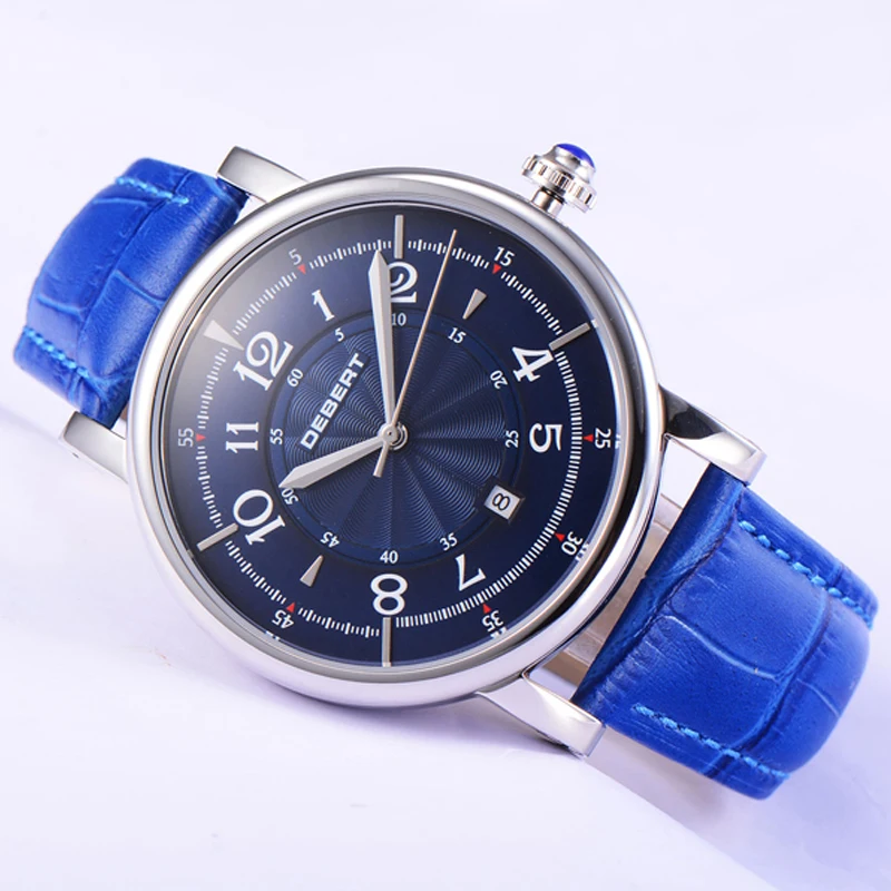 Мужские механические часы с кожаным ремешком 42 мм|Мужские часы| |