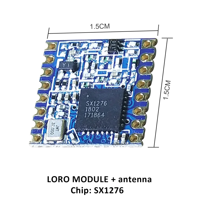 2PCS 915MHz super low power RF LoRa module SX1276 chip Long-Distance communication Receiver0and Transmitter SPI IOT with antenna