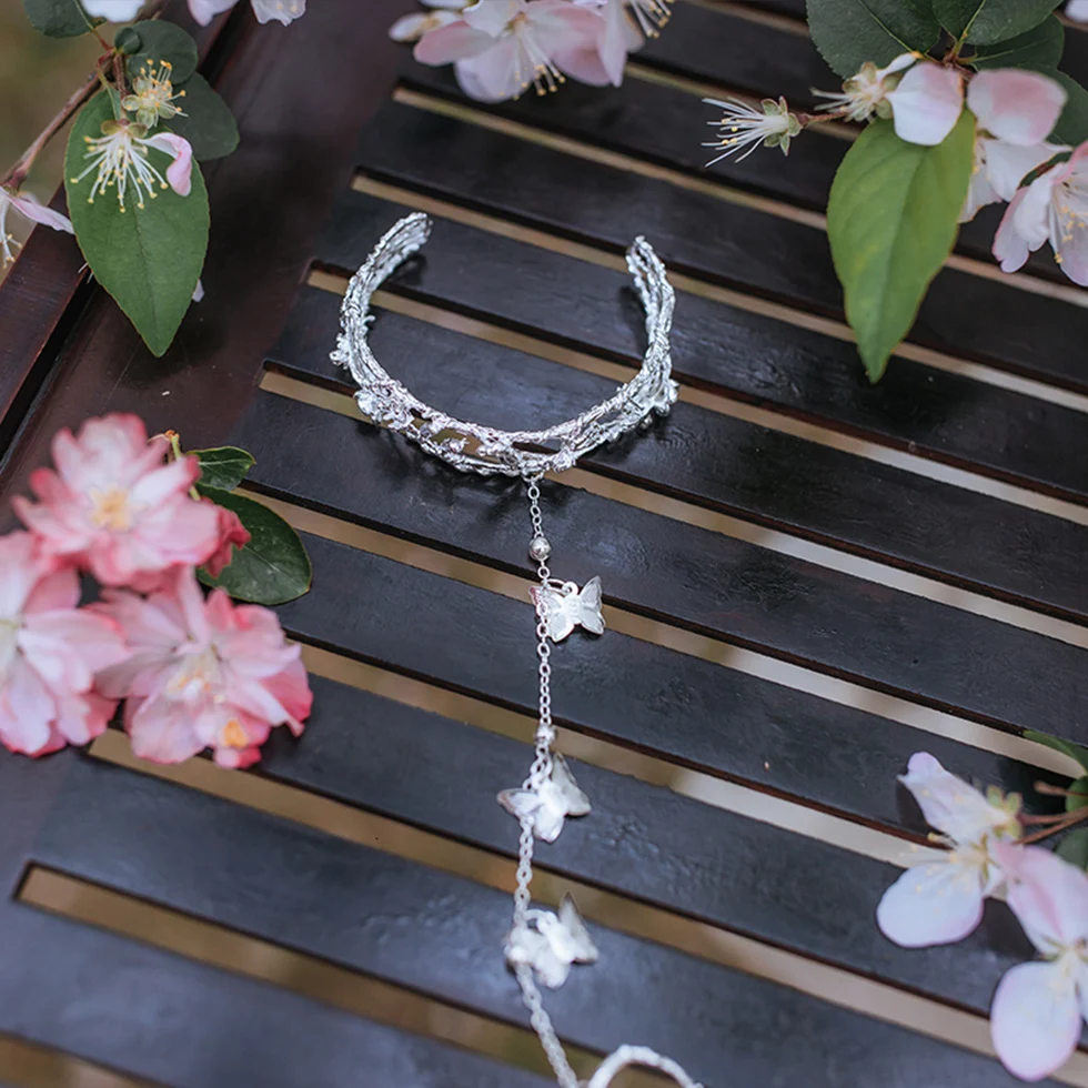 

YYOUFU Boho Bangle Bell Butterfly Crystal Bracelet for Women Charm Party Wedding Jewelry Accessories