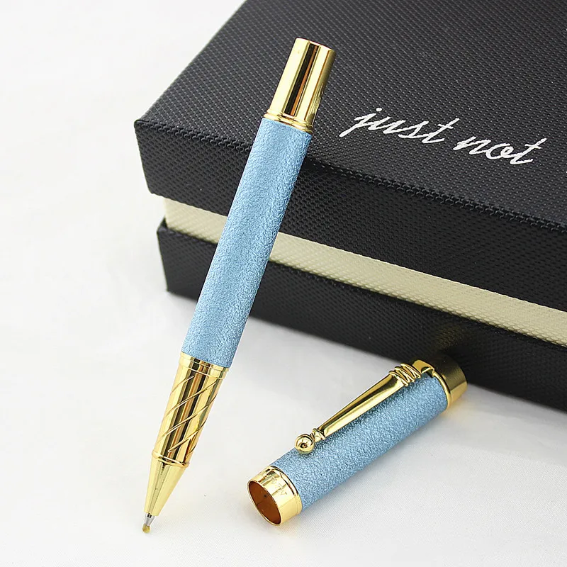

DIKA WEN Luxury Gold clip Rollerball Pen High Quality Metal Steel Ballpoint Pens with Gift Case Office Supplies Gifts gel pen