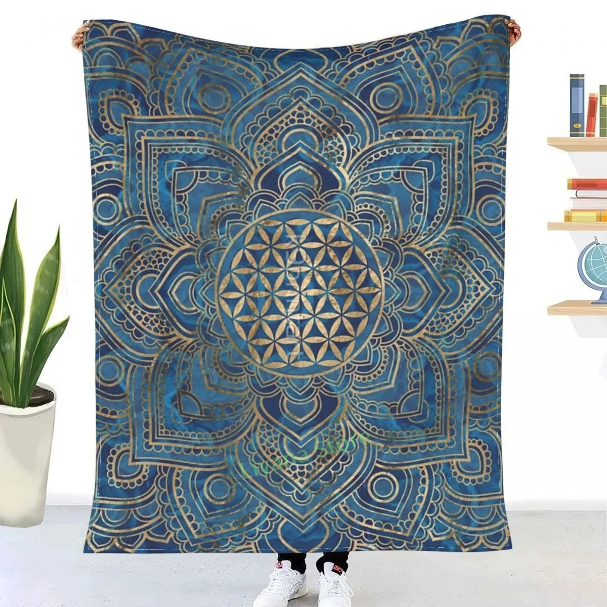 

Lotus Mandala Blanket 3D printed sofa bedroom decorative blanket children adult Christmas gift