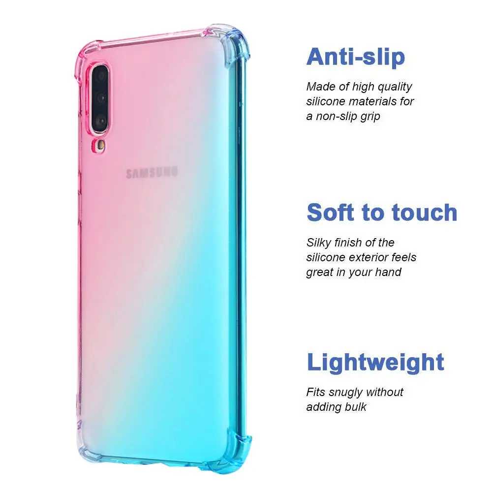 Чехол для Samsung Galaxy A10 A20 A30 A40 A50S ударопрочный гибкий защитный чехол из ТПУ мягкий