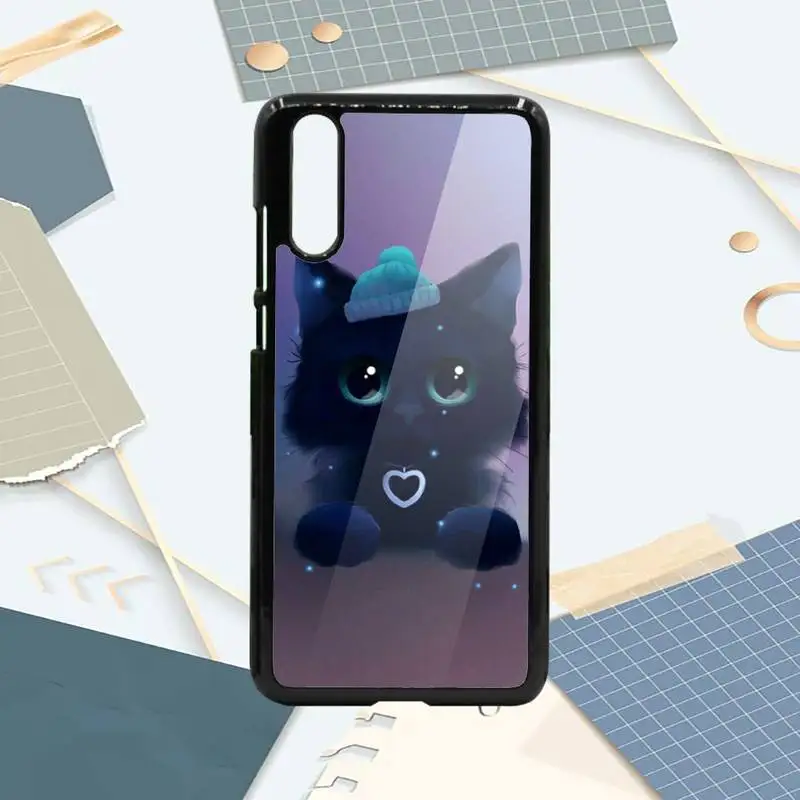 

Lovely Cat animal Phone Case PC For Samsung galaxy S note 8 9 20 10 e lite2019 plus pro ultra