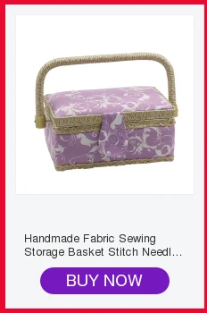 New Handmade Sewing Basket with Sewing Kit Accessories Fabric Crafts Sewing Tools Storage Box Christmas Box gift