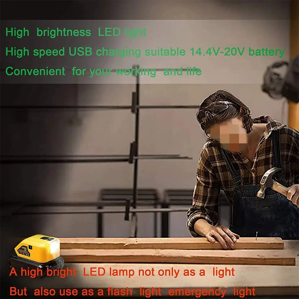 

Replacement Power Source Upgrade DC 12V DCB203 DCB205 Flash LED Work Light