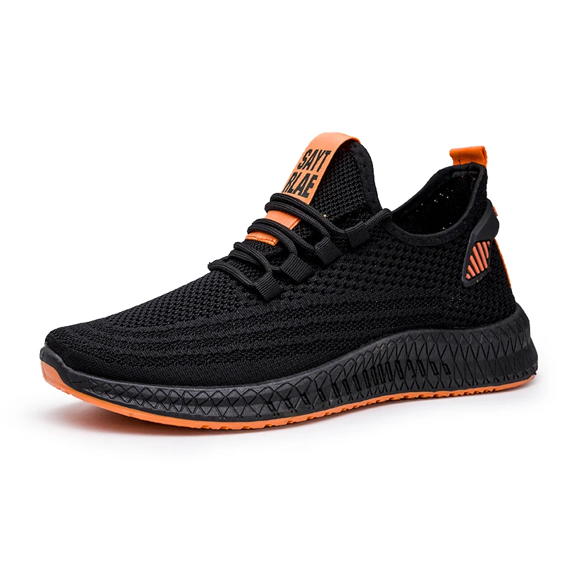 

Summer Sneakers For Men Running Shoes Breathable Wear Resistant Casual Fashion Sneaker Mesh Knitted Walking Shoes White