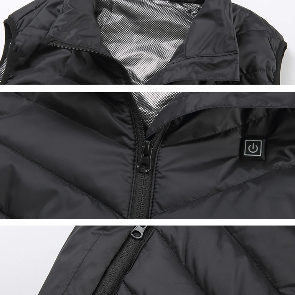 

Men Autumn Winter Smart Heating Cotton Vest USB Infrared Electric Heating Vest Women Outdoor Flexible Thermal Winter Warm Jacket