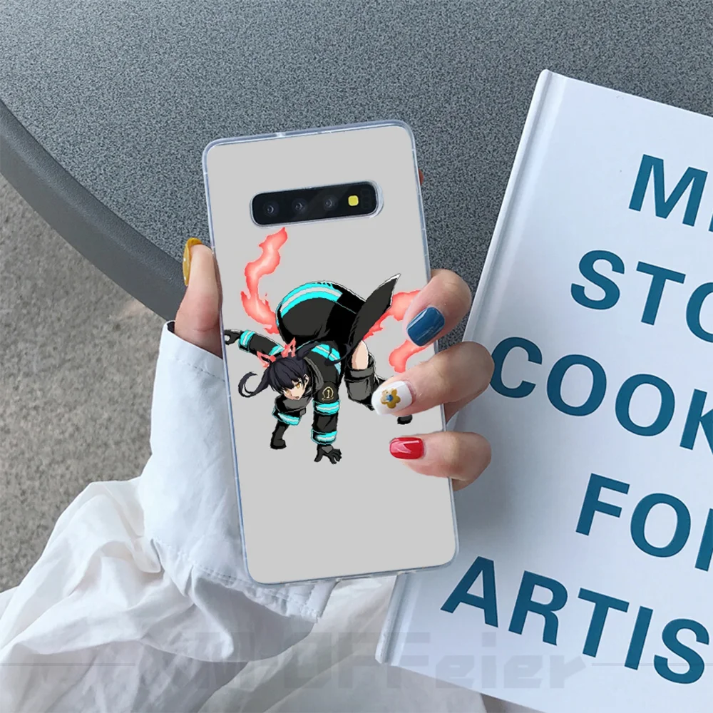 Чехол для телефона Reayou Fire Force из ТПУ корпус корпуса Samsung S10 Plus S9 S8 S8plus S7 S6 чехлы