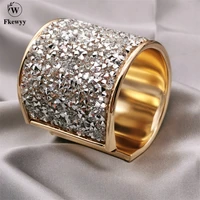 fkewyy ethnic style bracelets woman designer luxury jewelry metal shining cuff bracelet party gold laminated love bracelets gift