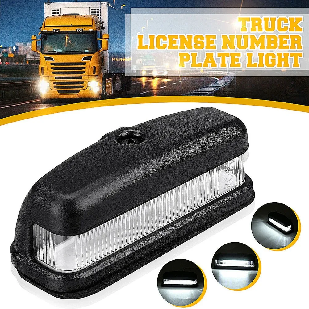 

Replacement Truck Number Plate Light Universal Useful 1pcs 6 LED 6000K ABS