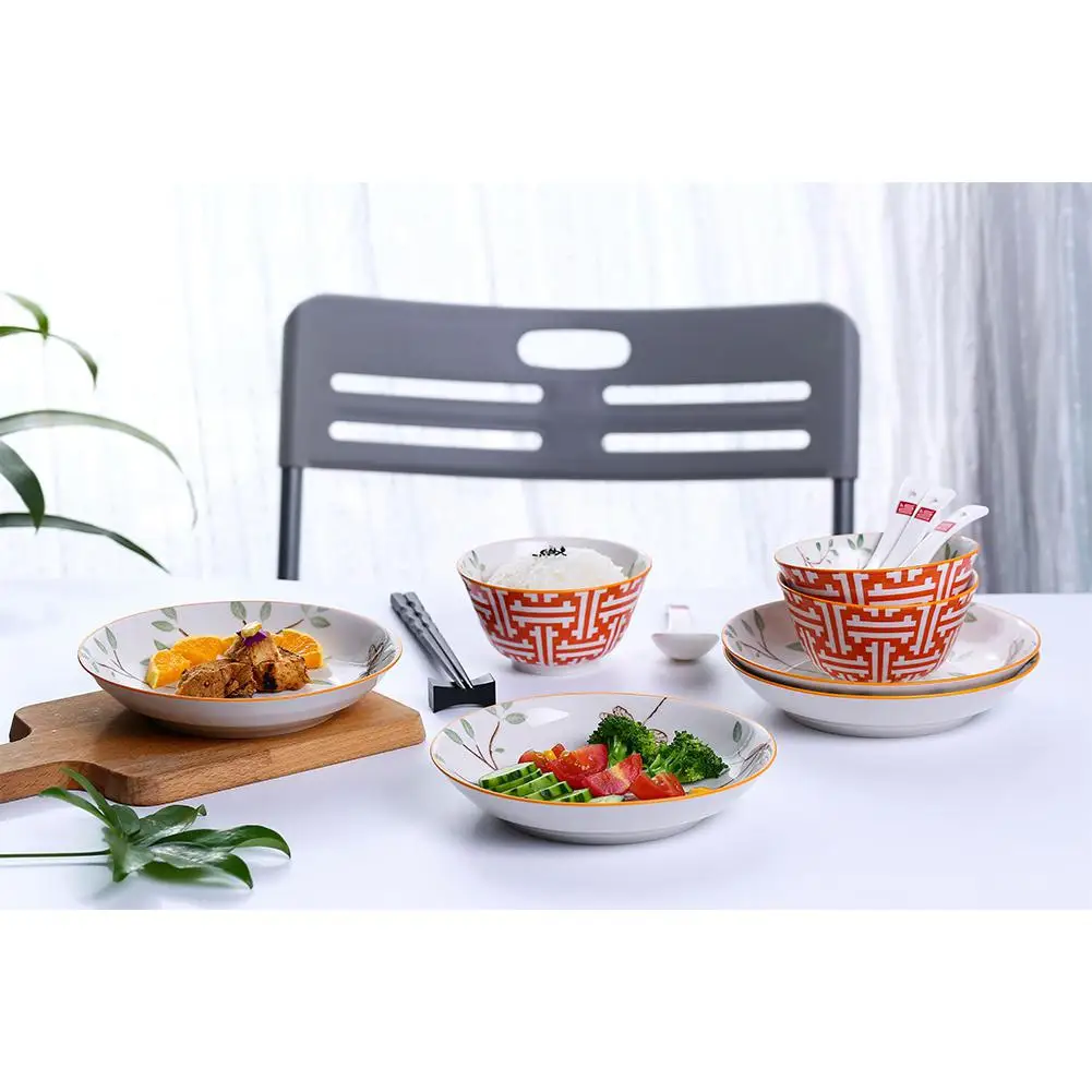 Studyset 12 шт./компл. вода Магнолия шаблон набор керамической посуды | Дом и сад