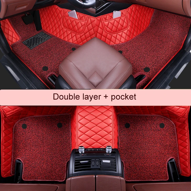 

Двухслойные напольные коврики на заказ с шелковыми петлями для автомобилей Smart fortwo forfour внутренние части автомобиля ковер для стильного диз...