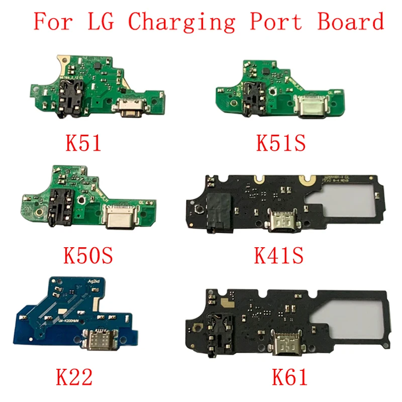 

USB Charging Port Connector Board Flex Cable For LG K51 K51S K50S K41S K22 K61 Charging Connector Replacement Parts