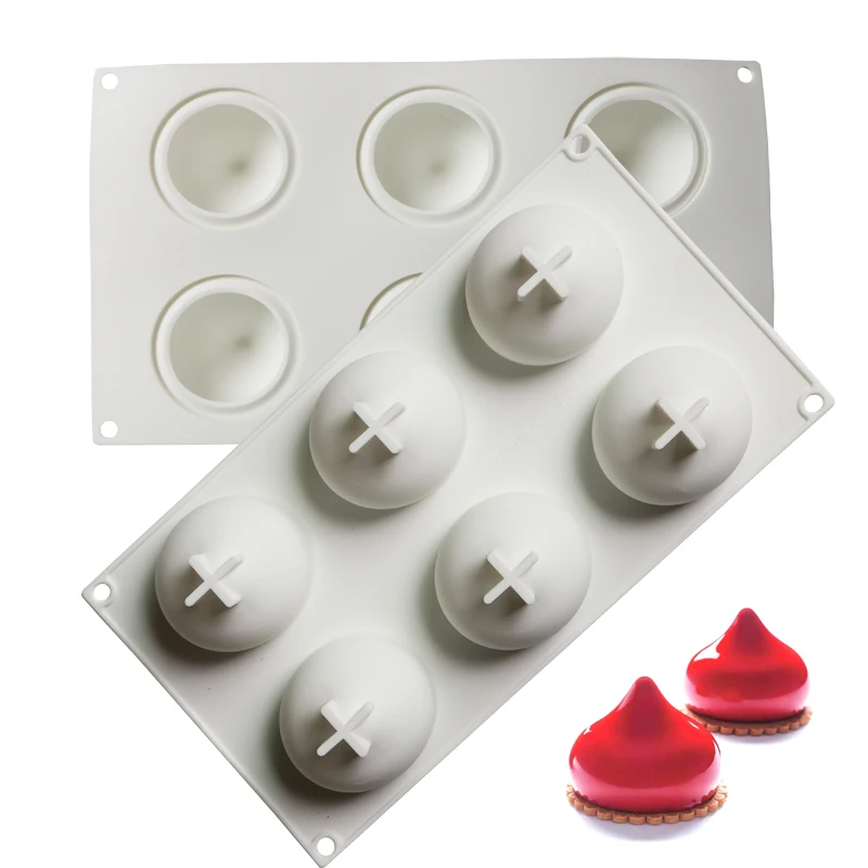 

New Water Drop Silicone Cake Mold For Baking Pastry Cold Summer Mould Dessert Mousse Pan Chocolates Moule Bakeware
