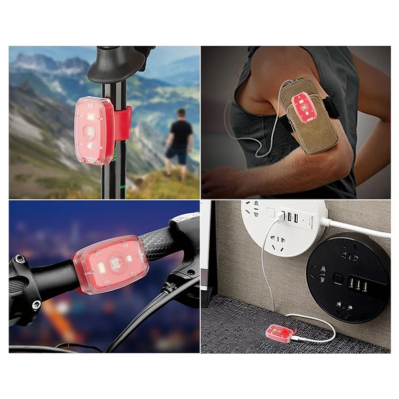 

Bicycle Light Rechargeable LED USB Mountain Bike Taillight MTB Safety Warning Bicycle Rear Light Bicycle Lamp