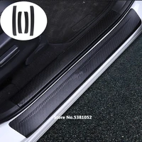 car door sill protector scuff plates leather door pedal sticker for toyota avalon 2021 2020 2019 accessories styling moldings