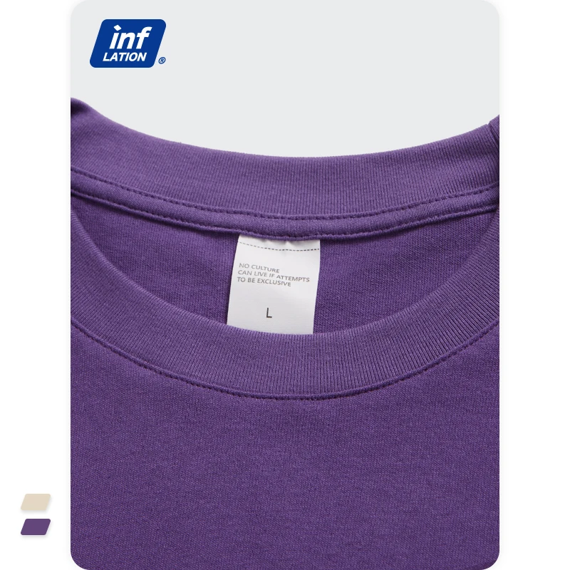 

INFLATION Mens Funny T-shirt Summer Trending Hip Hop Oversized T-shirt Couple Streetwear Short Sleeve Cute Men's Tshirts 5419S21