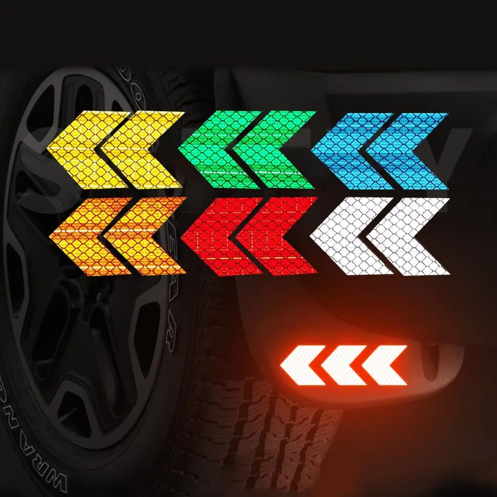 4 шт. горный велосипед Светоотражающие Наклейки Кадр вилки протектор рамы