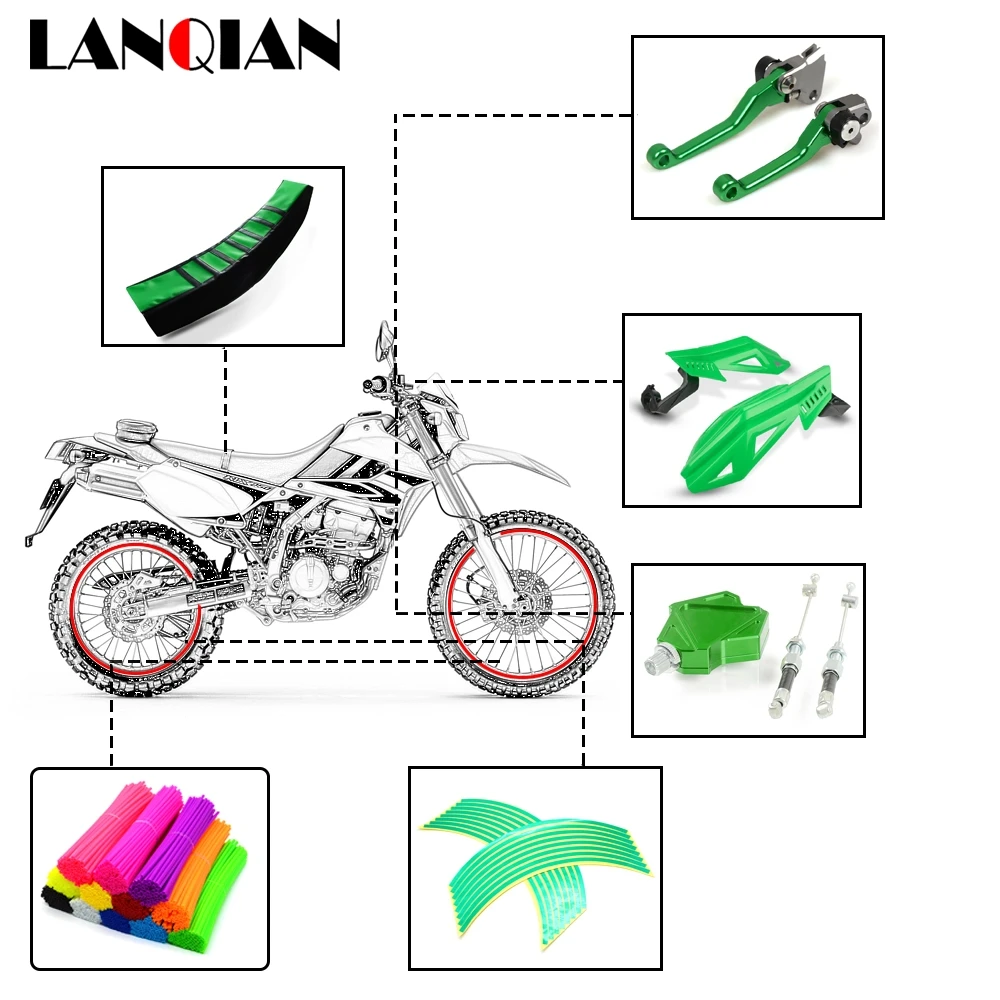 Аксессуары для мотоциклов рычаг сцепления руля Kawasaki KX KLX KDX 65 85 100 125 150 250 450 F R S SR