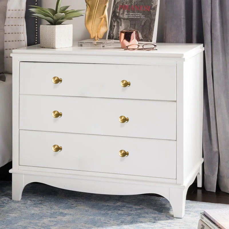 Латунные мебельные ручки Современные Простые золотого цвета для ящика и шкафа