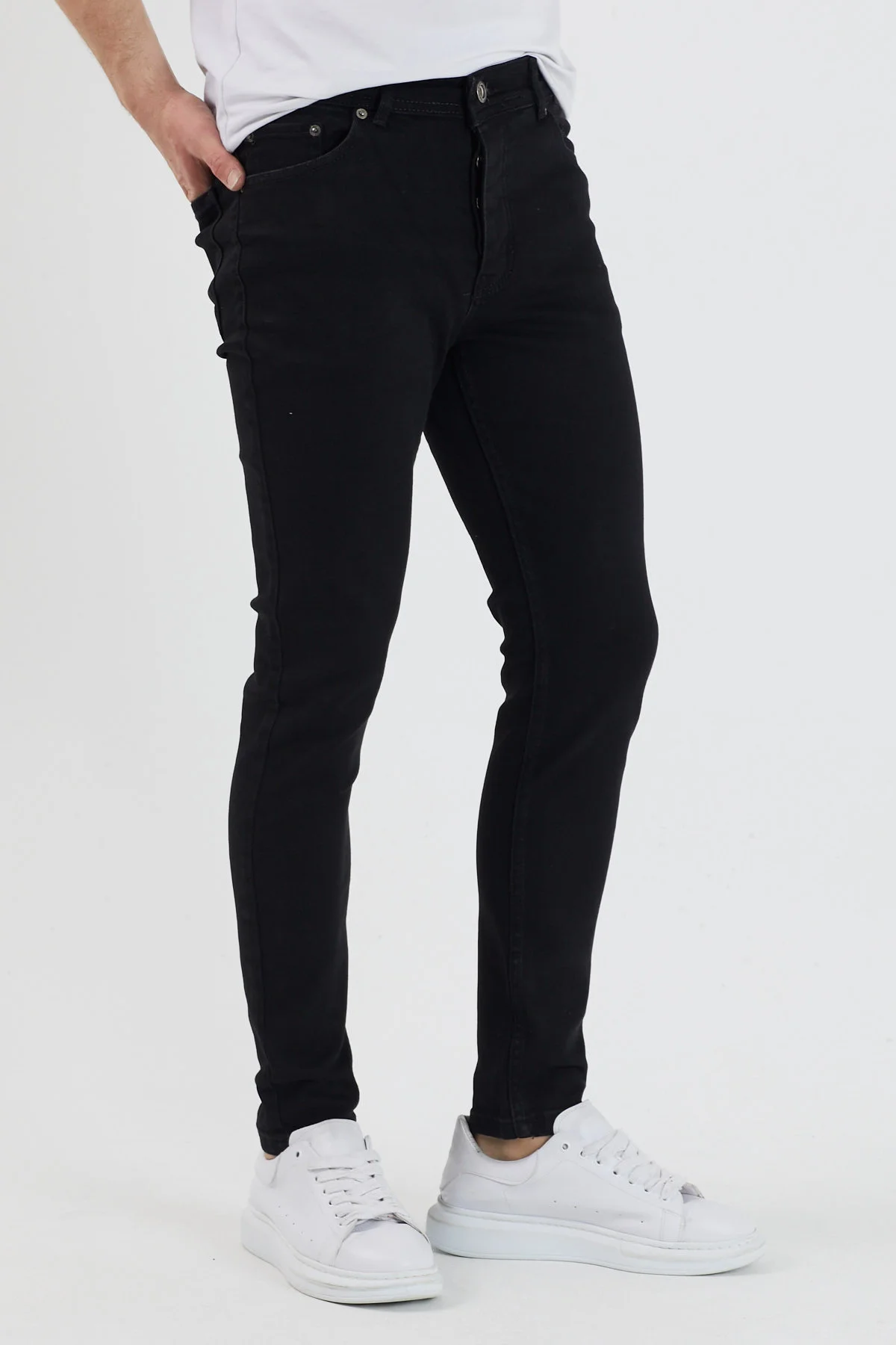 

Gavazzi Male Black Slim Fit Lycra Jeans Pants