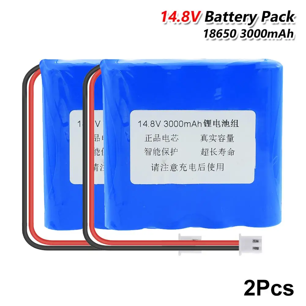2 шт 14 8 V 3000mAh 18650 Батарея пакет литий ионные аккумуляторы большой Ёмкость с XH/5557 2Pin