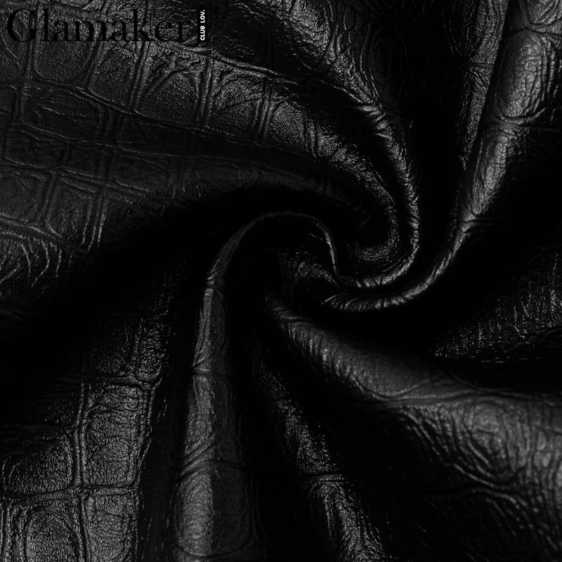 Glamaker, женские обтягивающие брюки и капри из искусственной кожи, уличная одежда, черные брюки, повседневные женские брюки с высокой талией, женские зимние штаны