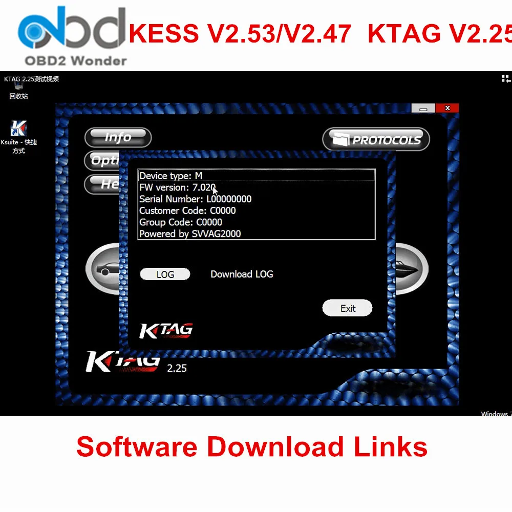 Новейшая модель; KESS V2.53 V2.47 KTAG V2.25 загрузка программного обеспечения ссылки для KESS V2 V5.017 KTAG V7.020 SW 2,53 2,47 K-TAG 2,25