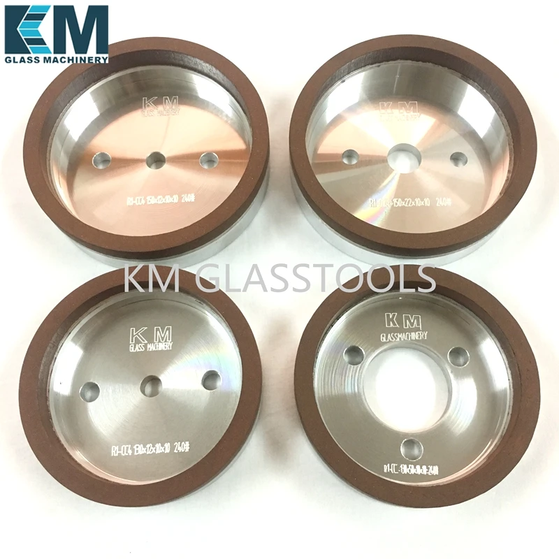 Полимерные колеса KM R1 CC4 D150/130/100xd 10x10 180 #240 #320 # для окантовки стеклянных прямых