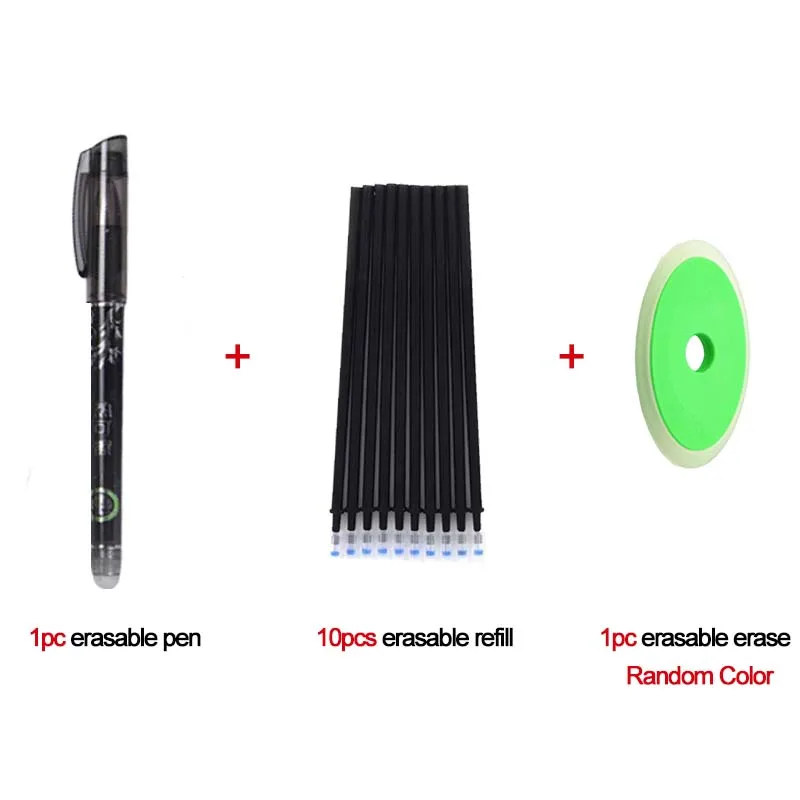 Набор стираемых ручек 0 5 мм синего и черного цвета гелевые ручки для письма