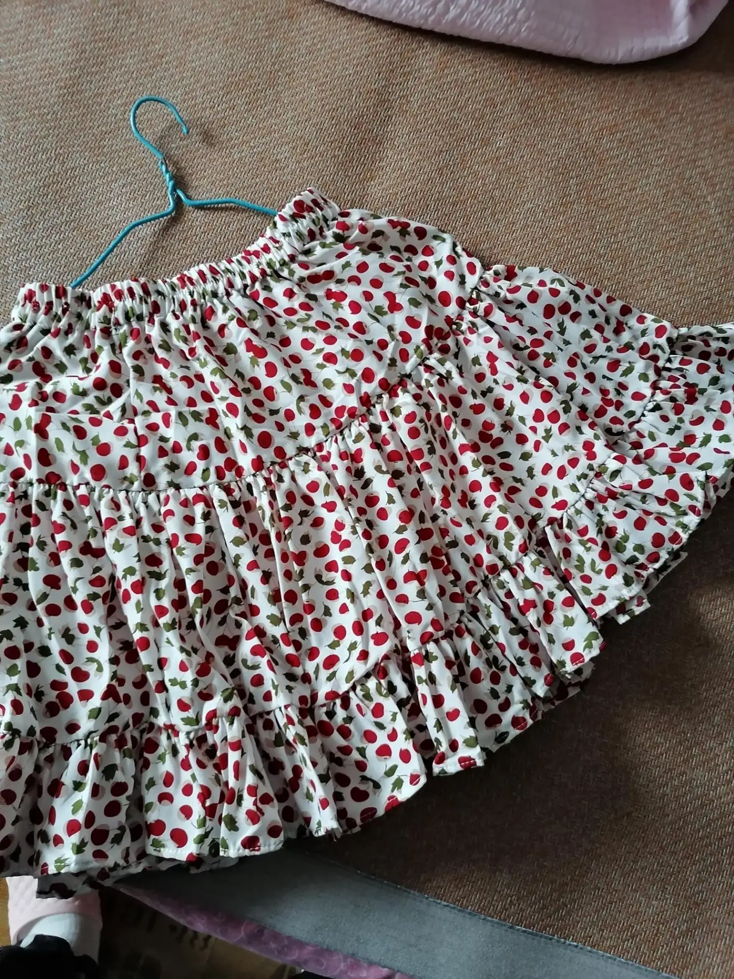 

High Waist Women Skirt short Casual Vintage A Skirts Lady empire Fashion Simple prairie flower country style skirt trrf5