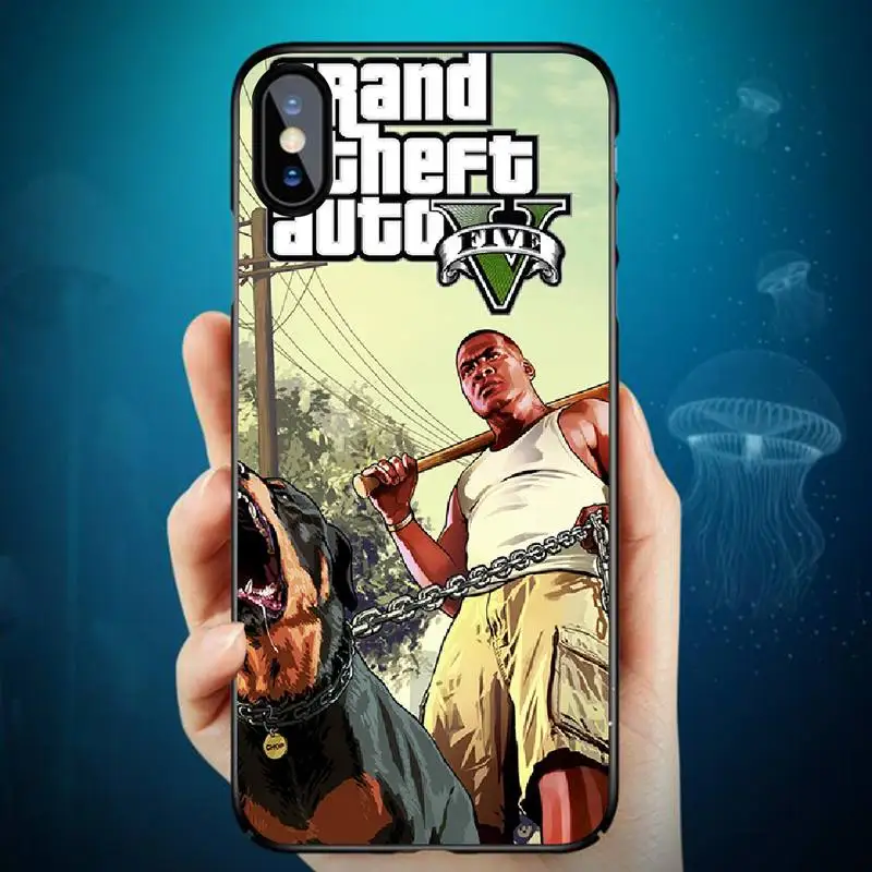 PENGHUWAN Горячая Grand Theft Auto GTA 5 черный мягкий термополиуретановый Чехол для