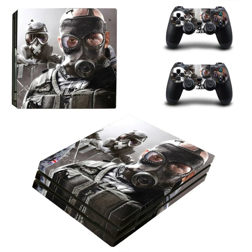 Виниловая наклейка защитная пленка для playstation 4 PS4 Pro консоль и контроллер-Tom Clancy's Rainbow Six Siege