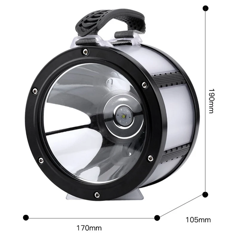 comprar Zhiyu Grande Usb Dc Recarregável Led Portátil Lanternas L2 72 Cob Lanterna Ipx6 à Prova Dwaterproof água Power Bank Lâmpadas 360 Ultra Brilhante Luz