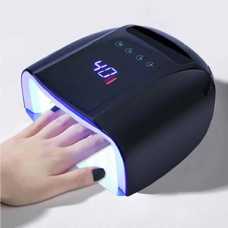 

2022 Новая аккумуляторная лампа для ногтей 84 Вт с ручкой, Беспроводная Машинка для сушки ногтей, УФ-лампа для ногтей, беспроводная УФ светодио...