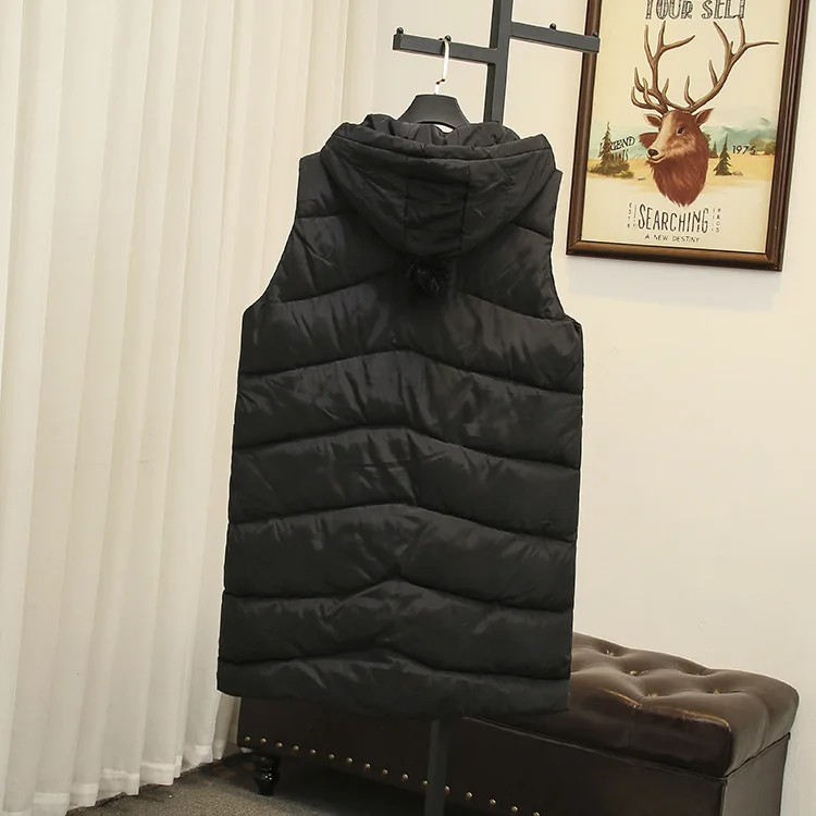 Повседневные длинные жилеты размера плюс 2019 зимняя одежда модные Свободные
