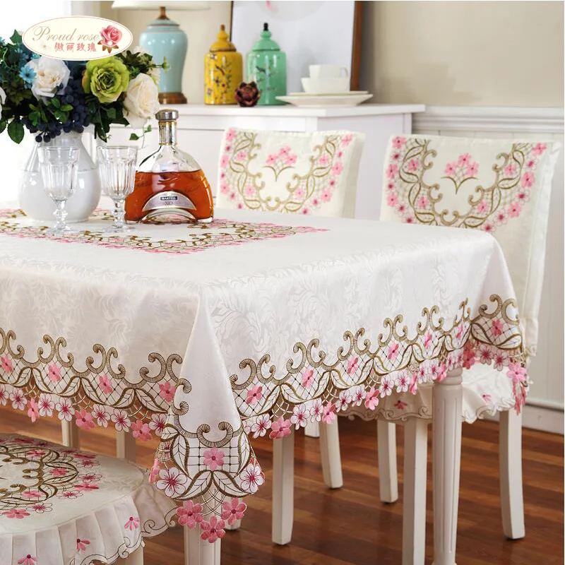 Гордая Роза вышитая скатерть чехол для кресла украшение покрытие стола крышка