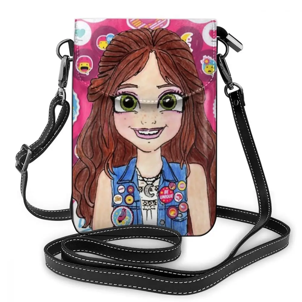 Soy Luna Shoulder Bag Leather High quality Crossbody Women Bags Womens Mini Pattern Student Purse | Багаж и сумки