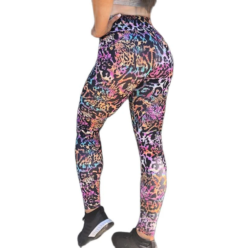 

Leopard Printed Yoga Pants High Waist Yoga Leggings Women Fitness Tights Casual Stretchy Woman Pants