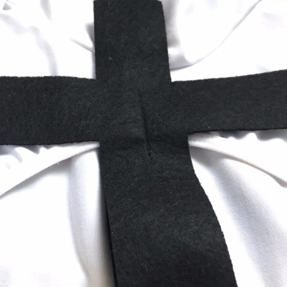 

Nun Costume Maid Uniform Nun Cosplay Halloween Sexy Lingerie Set Roleplay Catholic Sister Slutty Clothes Clubwear Exotic Outfit