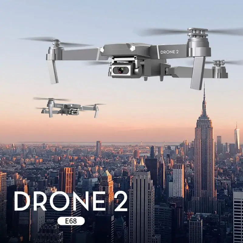 2020 Новый E68 WIFI FPV мини Дрон с широким углом HD 4K 1080P камера режим удержания высоты RC